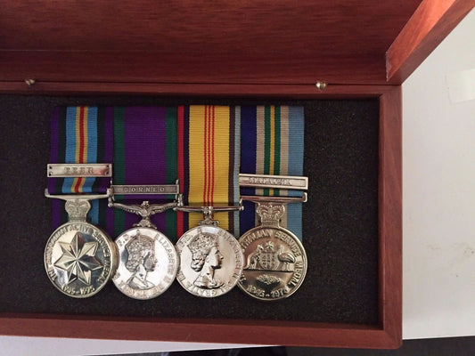 Australian engraved  Medal Boxes to  keep your medals safe Limited time